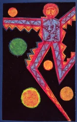 Springende Figur, 1985